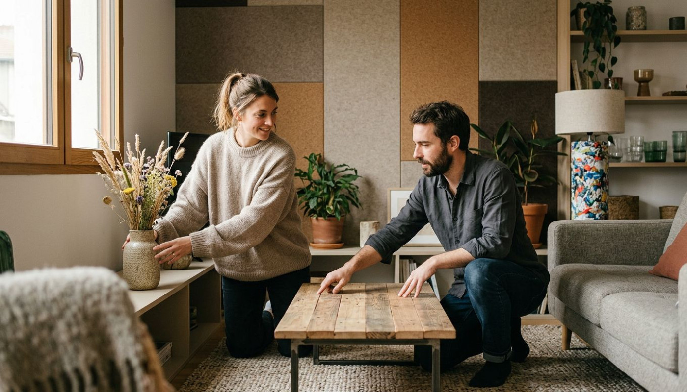 Réconcilier esthétique et matériaux recyclés : le pari des designers d’intérieur